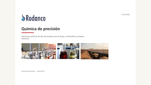 Rodanco · Química de precisión